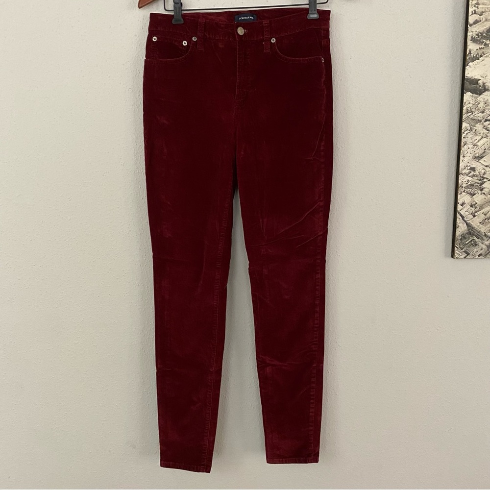 J. Crew 9” High Rise Toothpick Jeans